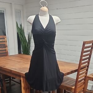 Elegant Black Halter Dress Sz Small. Alyn Paige Ny